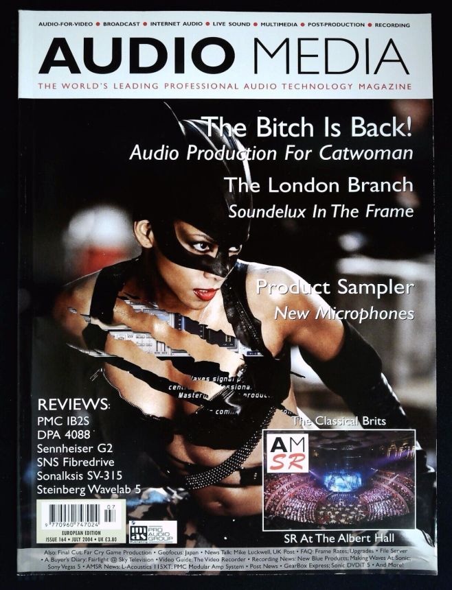 AUDIO MEDIA magazine side cover Issue 164  July 2004