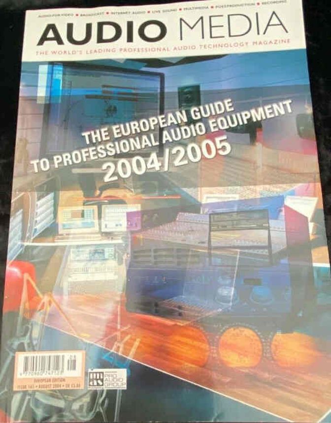 AUDIO MEDIA magazine side cover Issue 165  August 2004