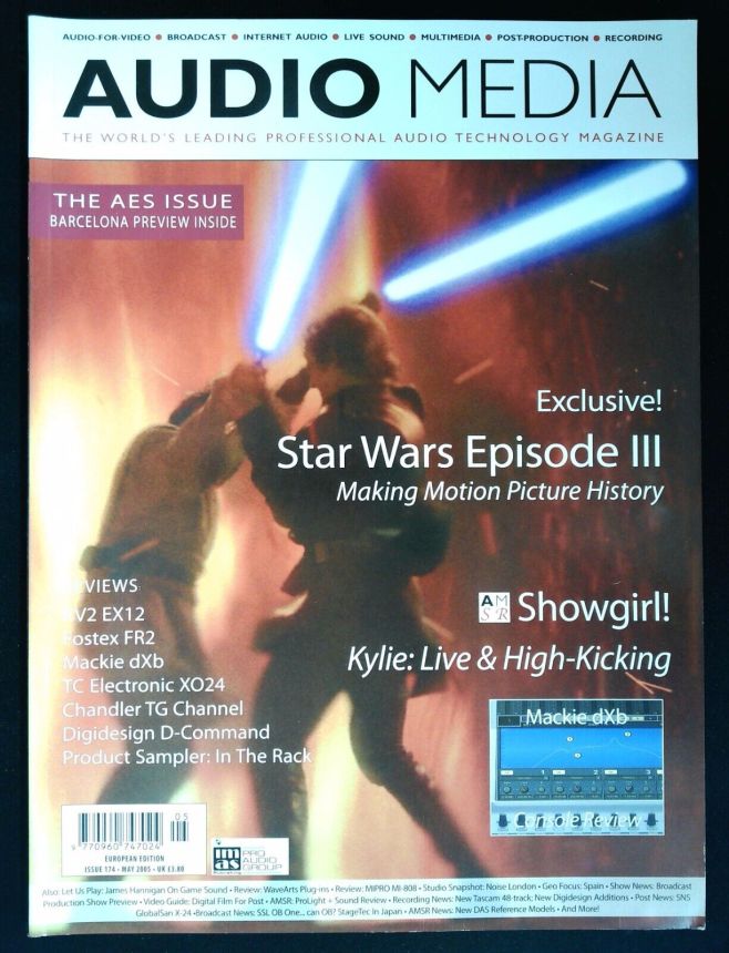 AUDIO MEDIA magazine side cover Issue 174  May 2005