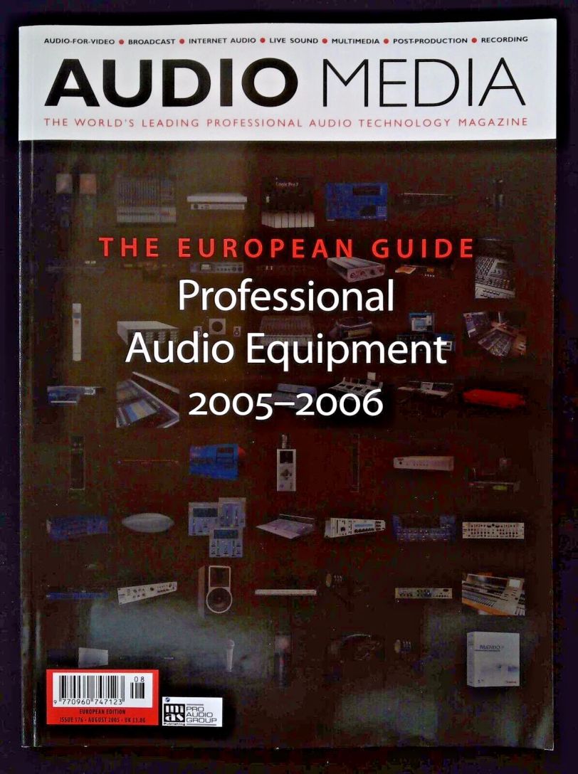AUDIO MEDIA magazine side cover Issue 176  August 2005