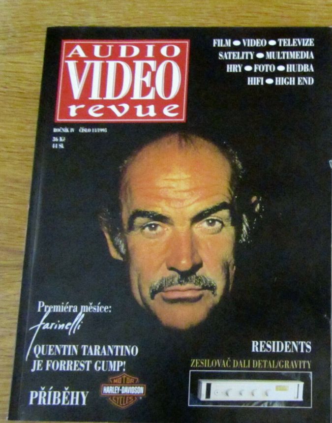 AUDIO VIDEO REVUE magazine side cover  November 1995