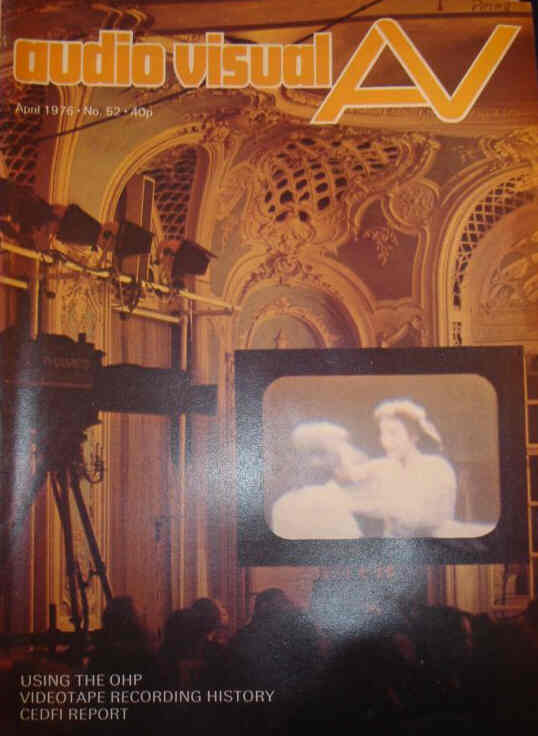 AUDIO VISUAL AV magazine side cover Issue 52  April 1976