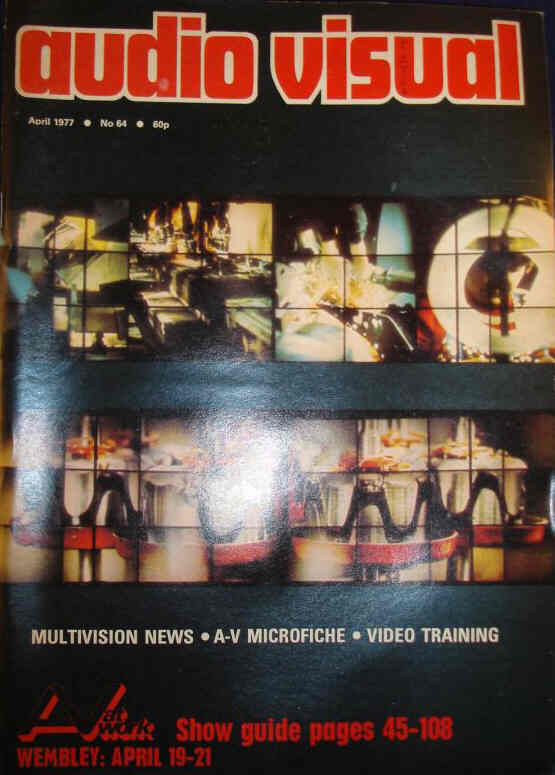 AUDIO VISUAL AV magazine side cover Issue 64  April 1977