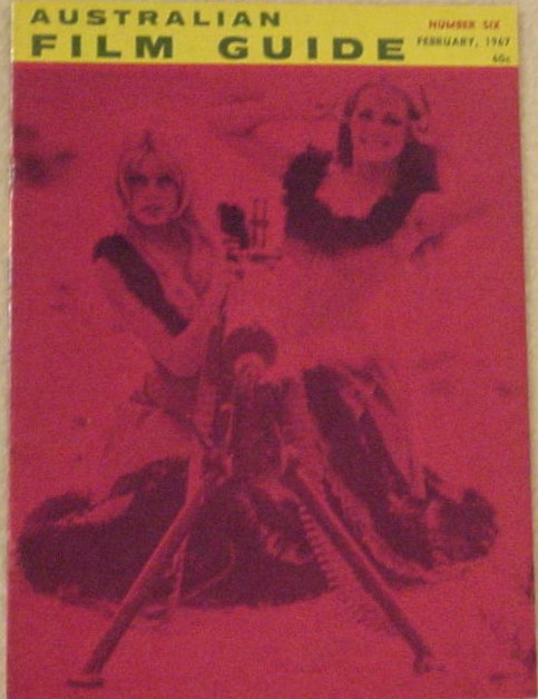 AUSTRALIAN FILM GUIDE magazine side cover Issue 6  February 1967