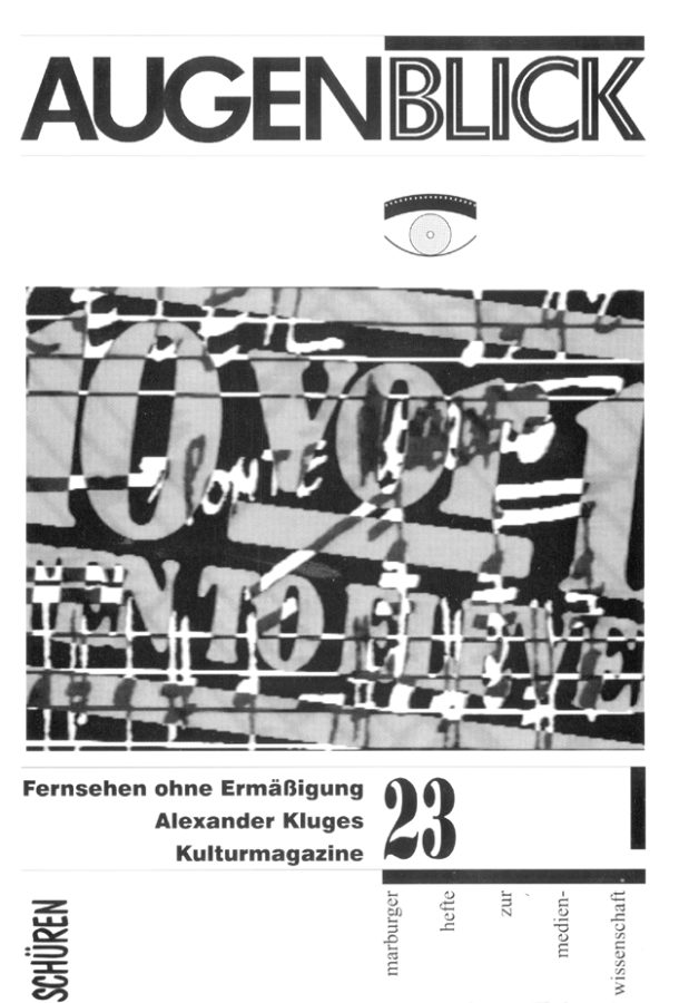 AUGENBLICK magazine side cover Issue 23  1996