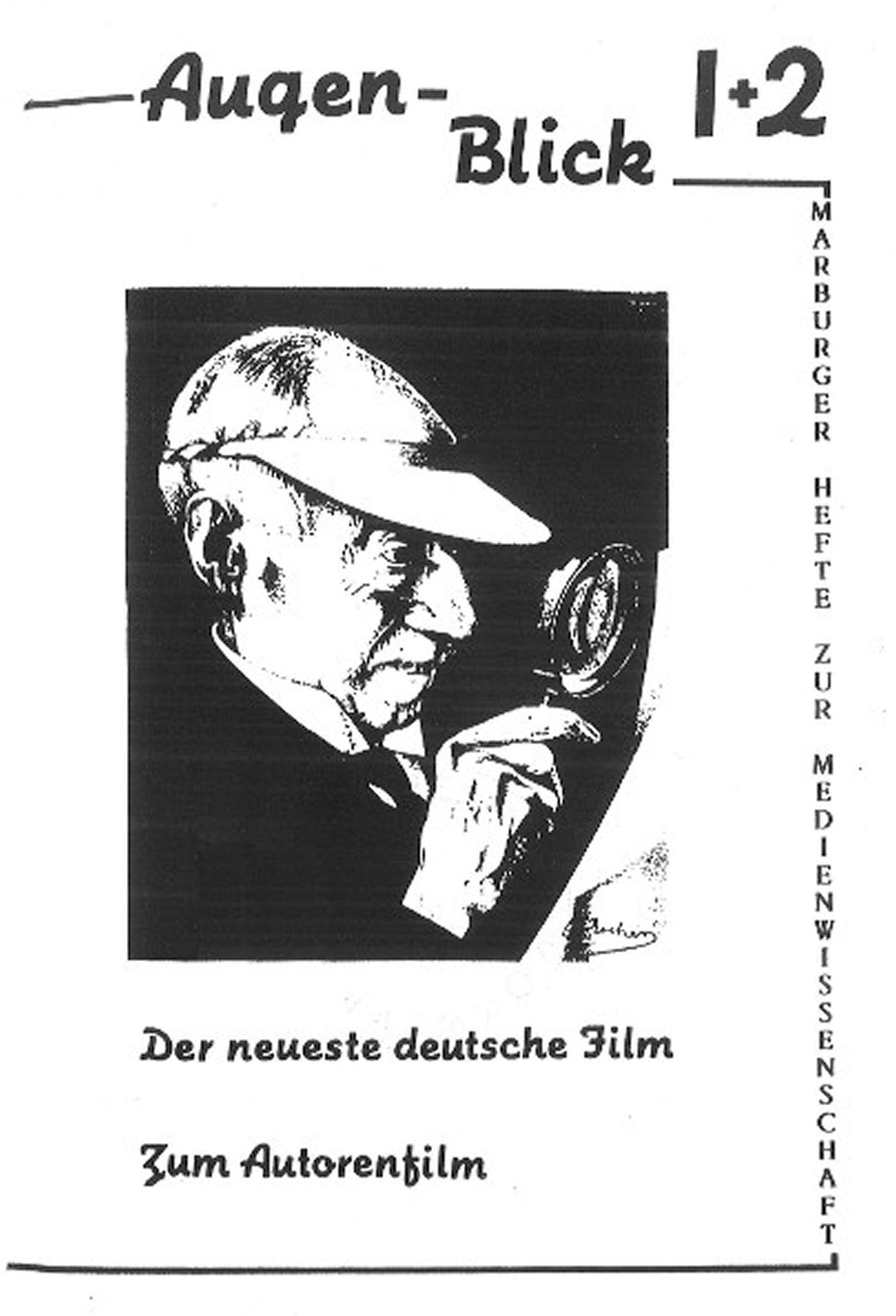 AUGENBLICK magazine side cover Issue 1-2   1985