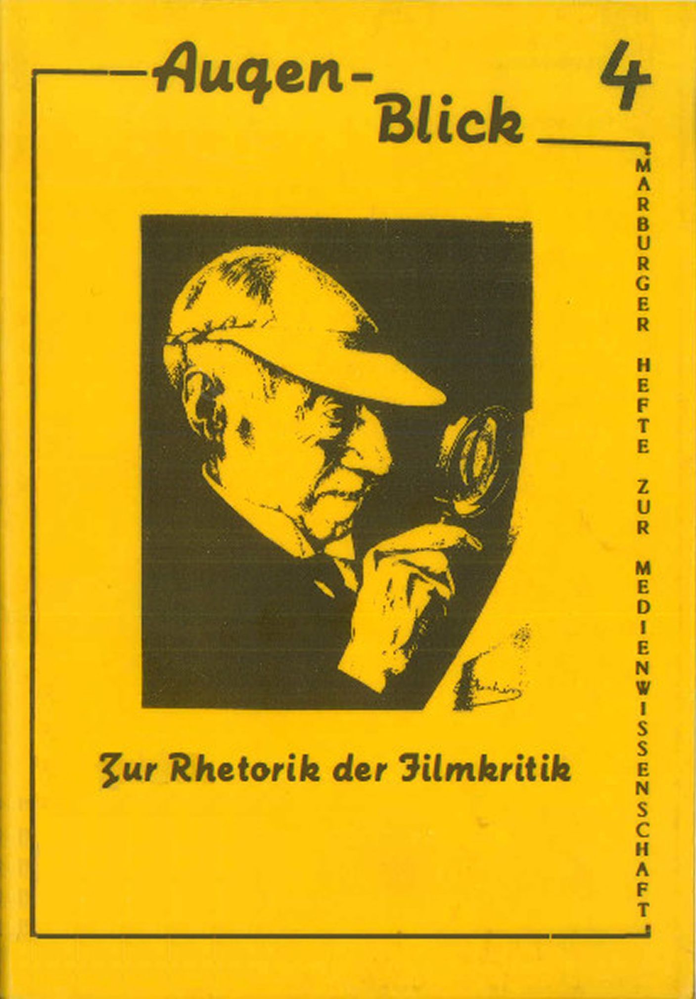 AUGENBLICK magazine side cover Issue 4   1987