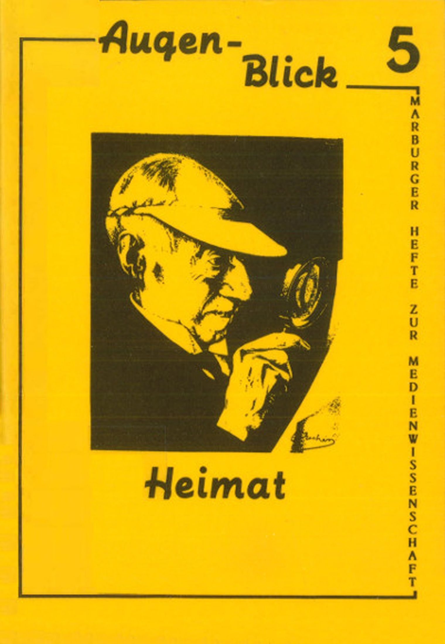 AUGENBLICK magazine side cover Issue 5   1988