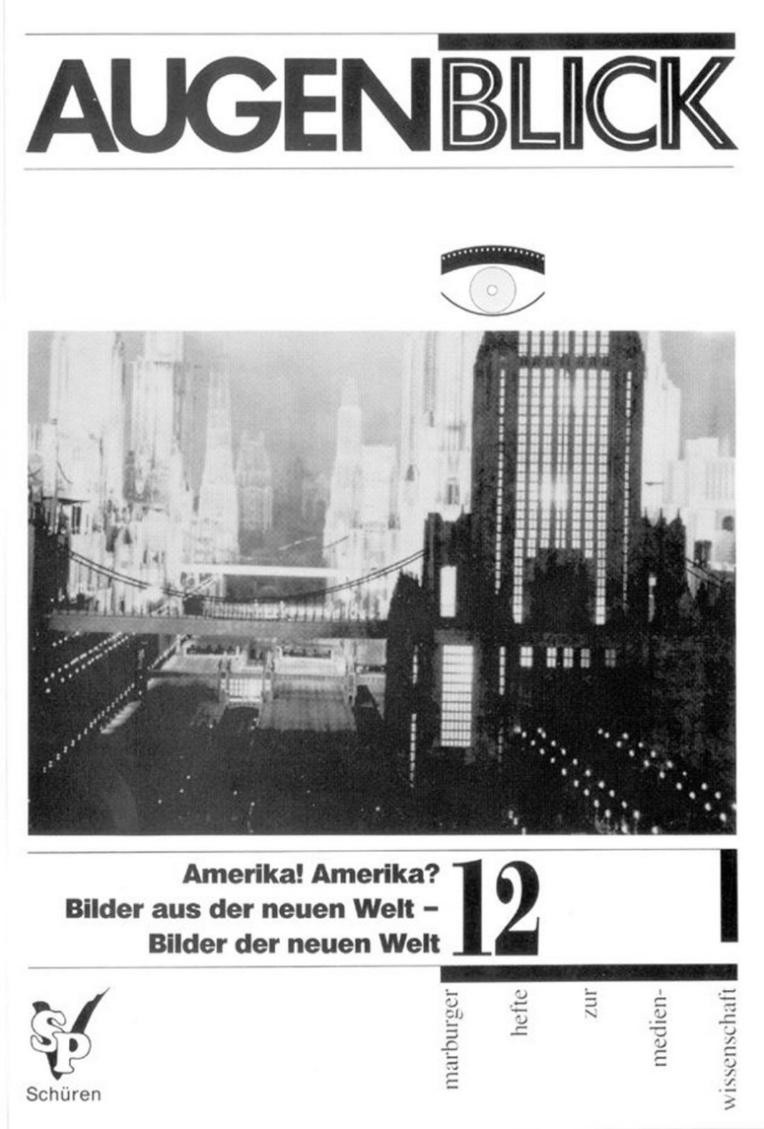 AUGENBLICK magazine side cover Issue 12   1992