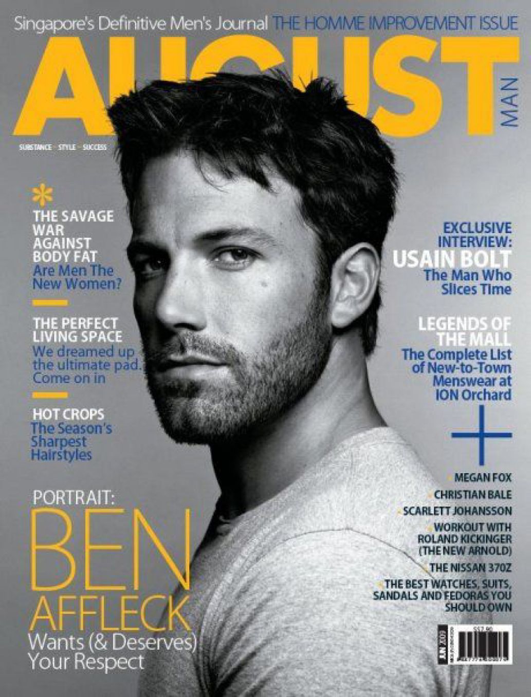 AUGUSTMAN magazine side cover  June 2009