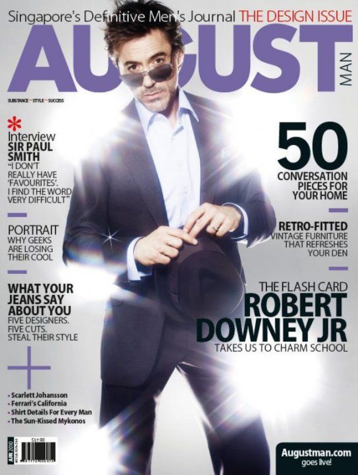 AUGUSTMAN magazine side cover  April 2010