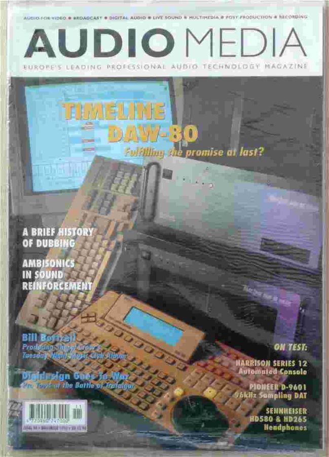 AUDIO MEDIA magazine side cover  November 1995