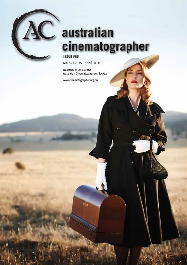 AUSTRALIAN CINEMATOGRAPHER magazine side cover Issue 65  March 2015