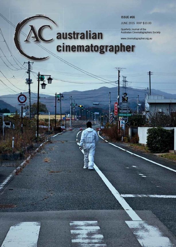 AUSTRALIAN CINEMATOGRAPHER magazine side cover Issue 66  June 2015