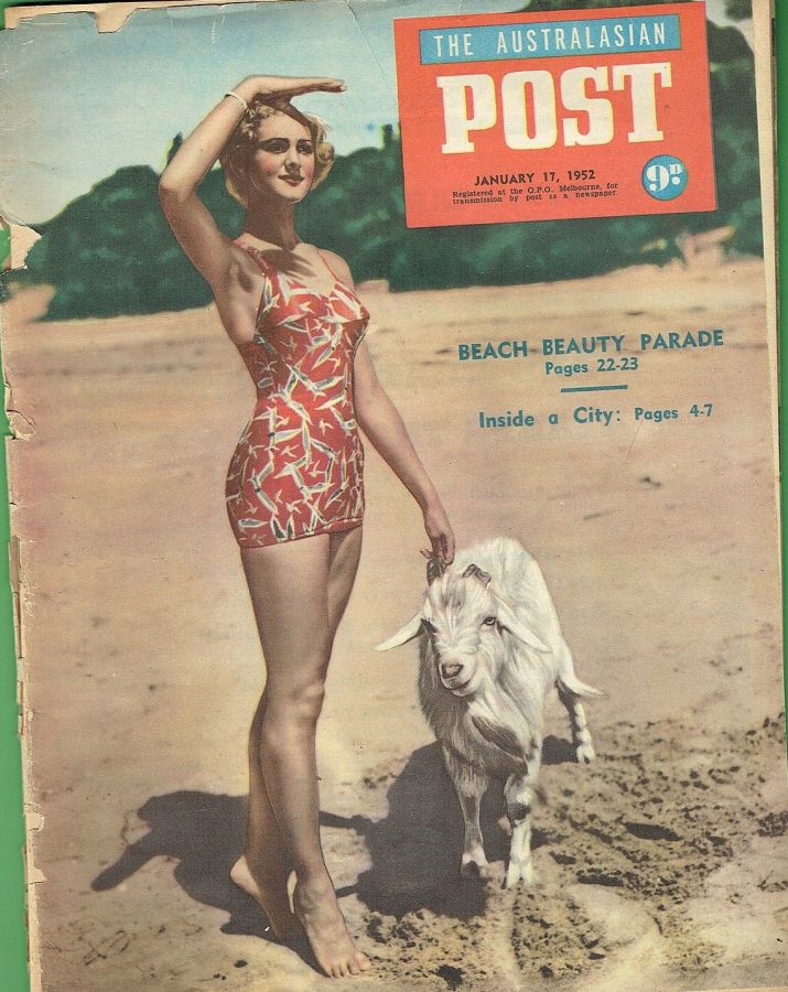AUSTRALASIAN POST magazine side cover 17 January 1952