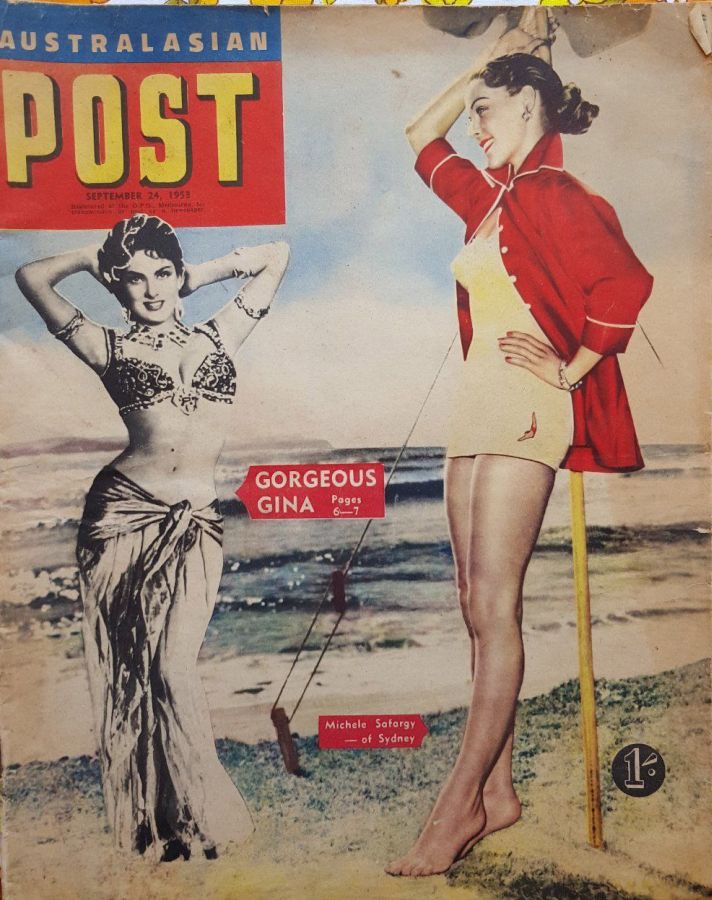 AUSTRALASIAN POST magazine side cover 24 September 1953