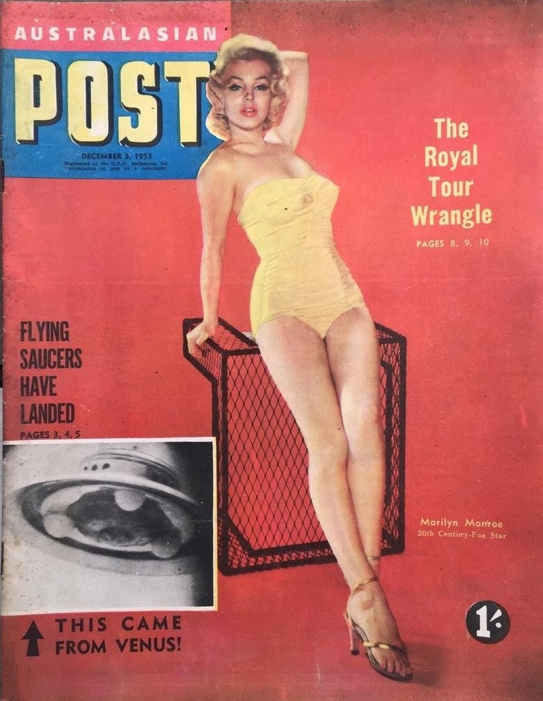 AUSTRALASIAN POST magazine side cover 3 December 1953