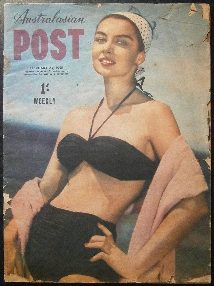 AUSTRALASIAN POST magazine side cover 23 February 1956