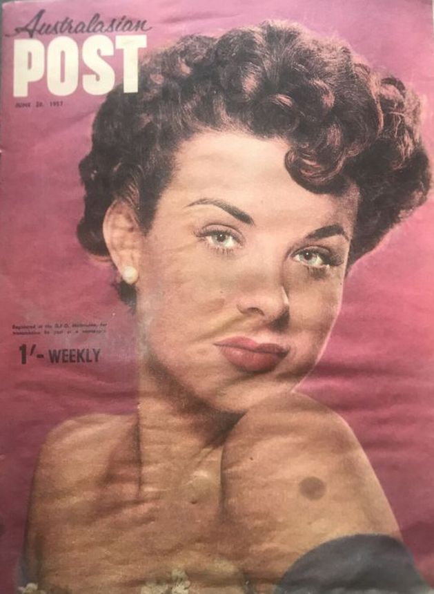 AUSTRALASIAN POST magazine side cover 30 June 1957