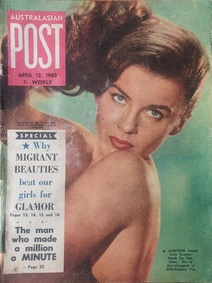 AUSTRALASIAN POST magazine side cover 12 April 1962