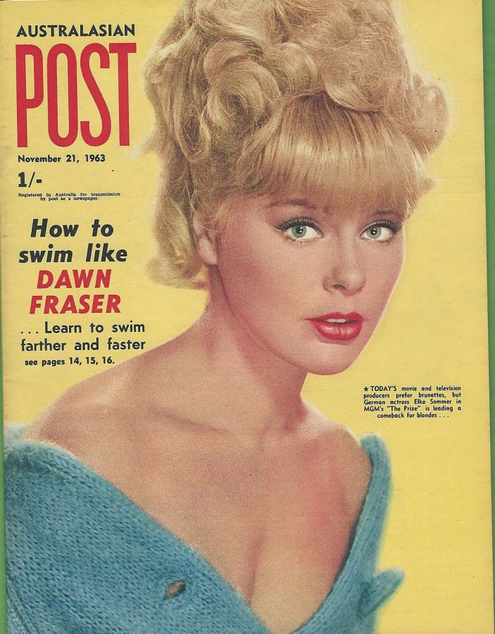 AUSTRALASIAN POST magazine side cover 21 November 1963