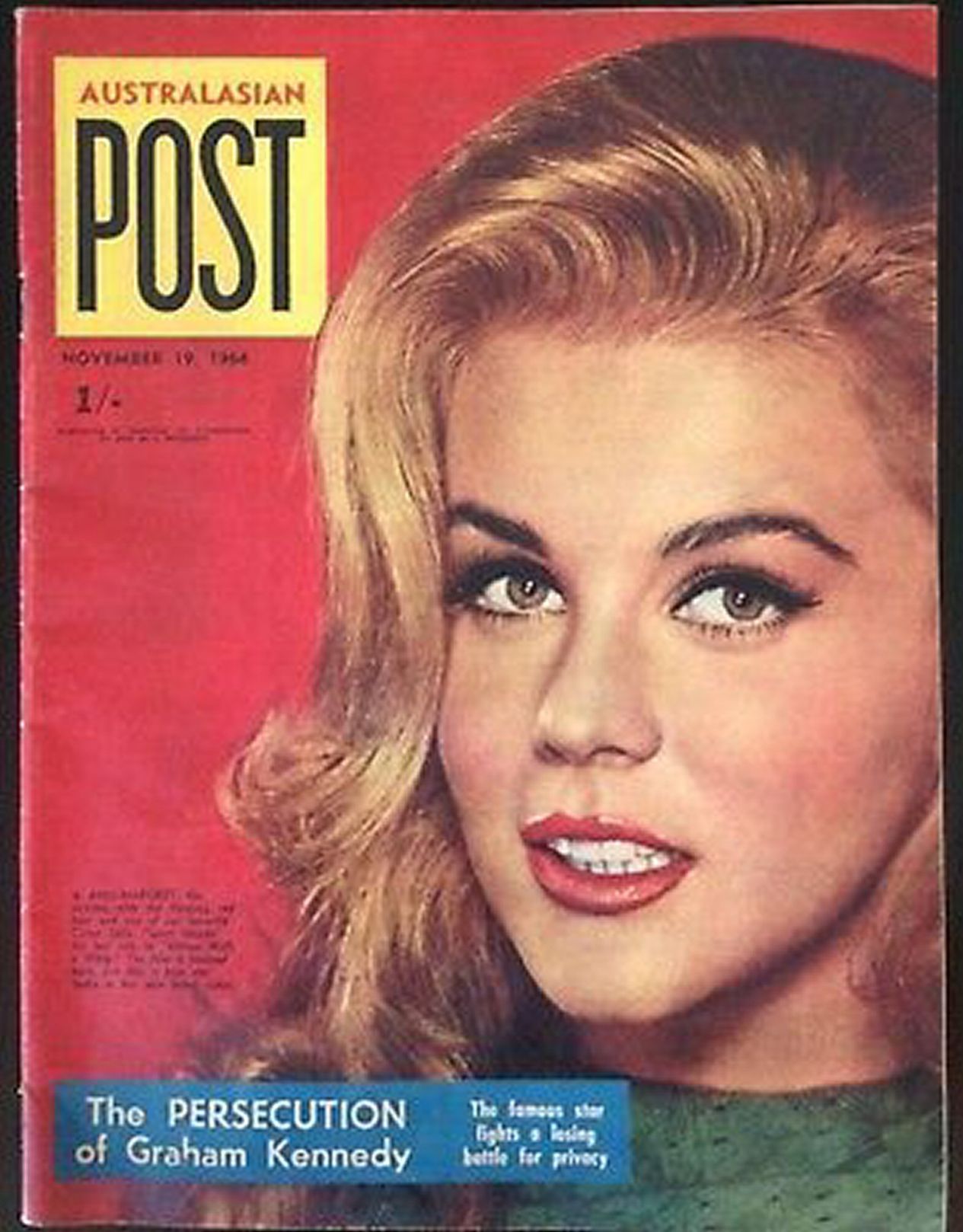 AUSTRALASIAN POST magazine side cover 19 November 1964