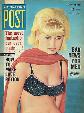 AUSTRALASIAN POST magazine side cover 15 August 1968
