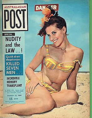 AUSTRALASIAN POST magazine side cover 13 March 1969