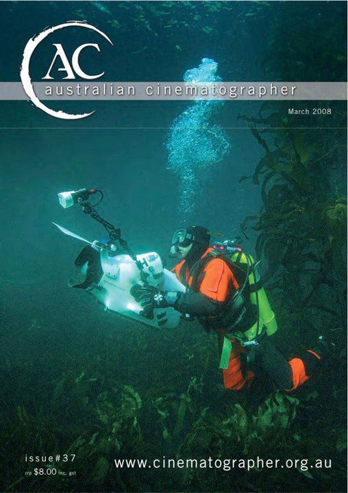 AUSTRALIAN CINEMATOGRAPHER magazine side cover Issue 37 March 2008