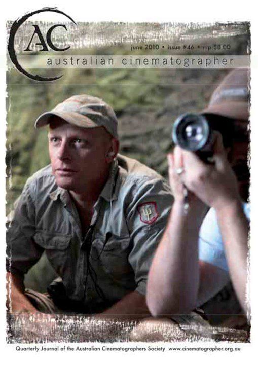AUSTRALIAN CINEMATOGRAPHER magazine side cover Issue 46 June 2010
