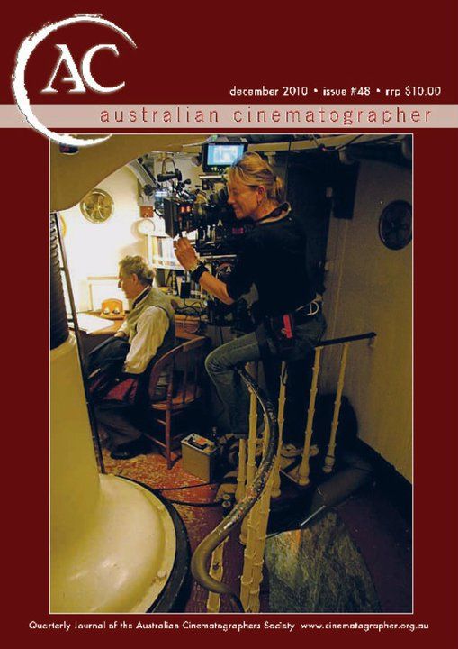 AUSTRALIAN CINEMATOGRAPHER magazine side cover Issue 48 December 2010