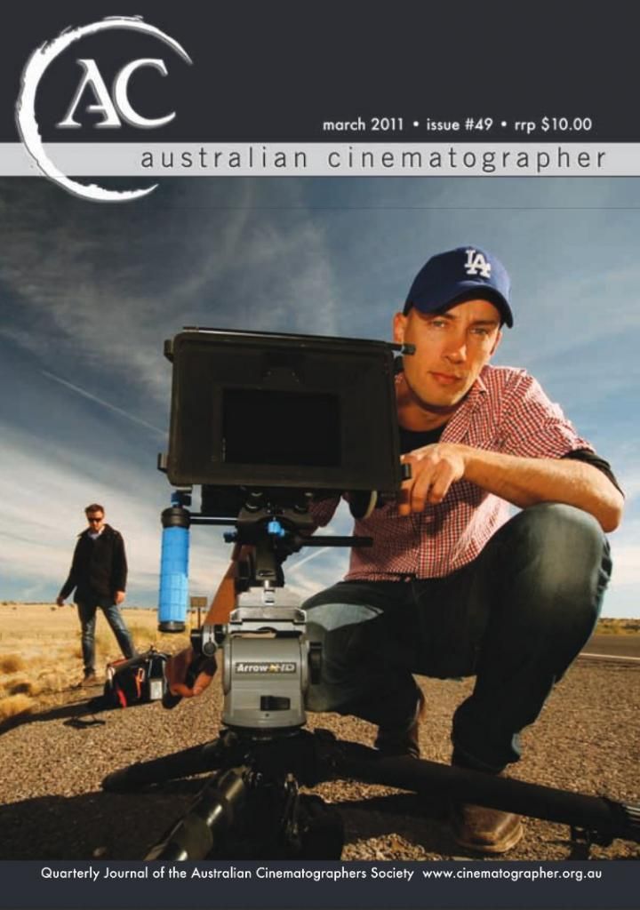 AUSTRALIAN CINEMATOGRAPHER magazine side cover Issue 49 March 2011