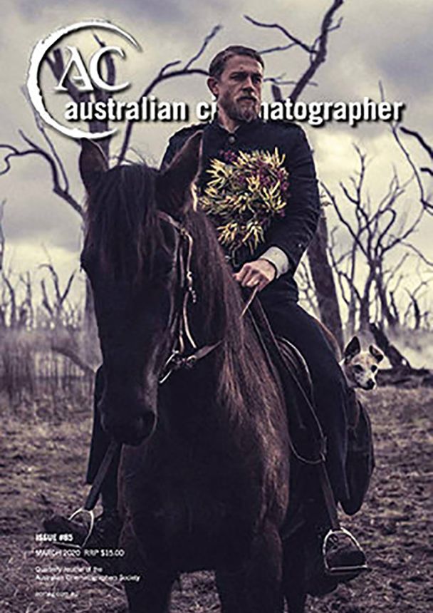 AUSTRALIAN CINEMATOGRAPHER magazine side cover Issue 85  March 2020