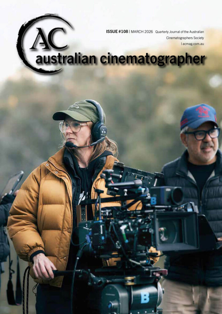 AUSTRALIAN CINEMATOGRAPHER magazine cover  March 2026