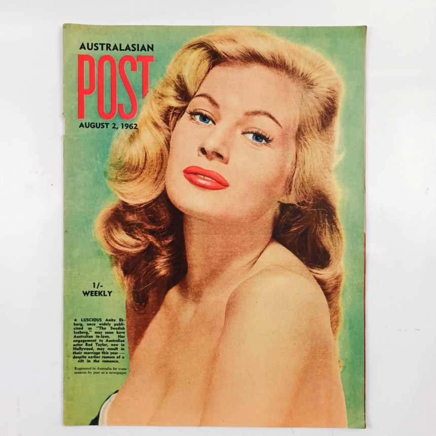 AUSTRALASIAN POST magazine side cover 2 August 1962