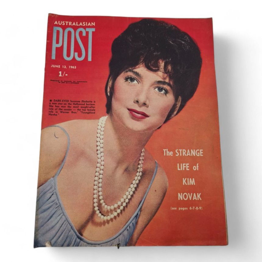 AUSTRALASIAN POST magazine side cover 13 June 1963