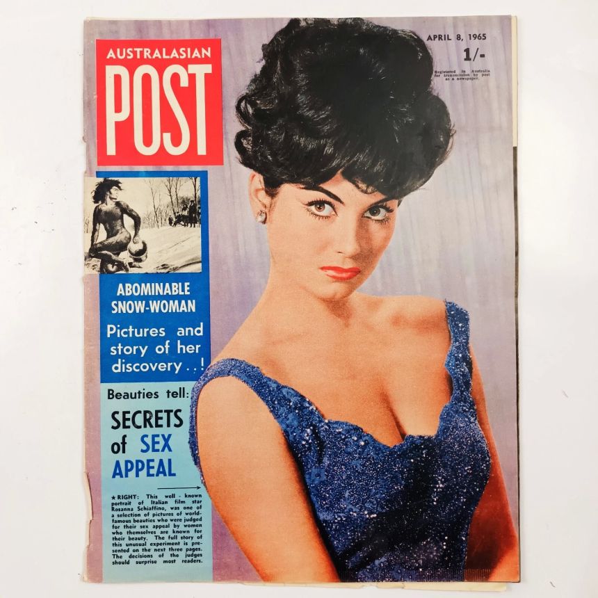 AUSTRALASIAN POST magazine side cover 8 April 1965
