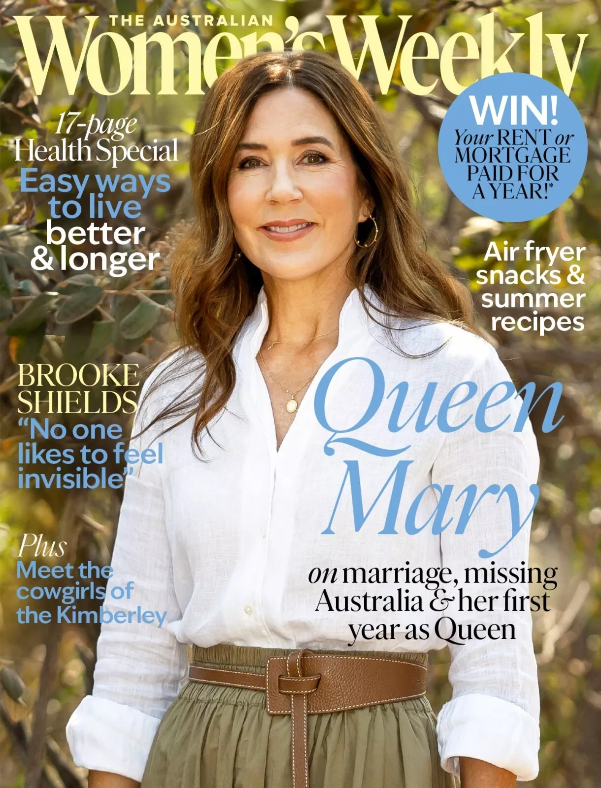 AUSTRALIAN WOMENS WEEKLY magazine side cover  February 2025