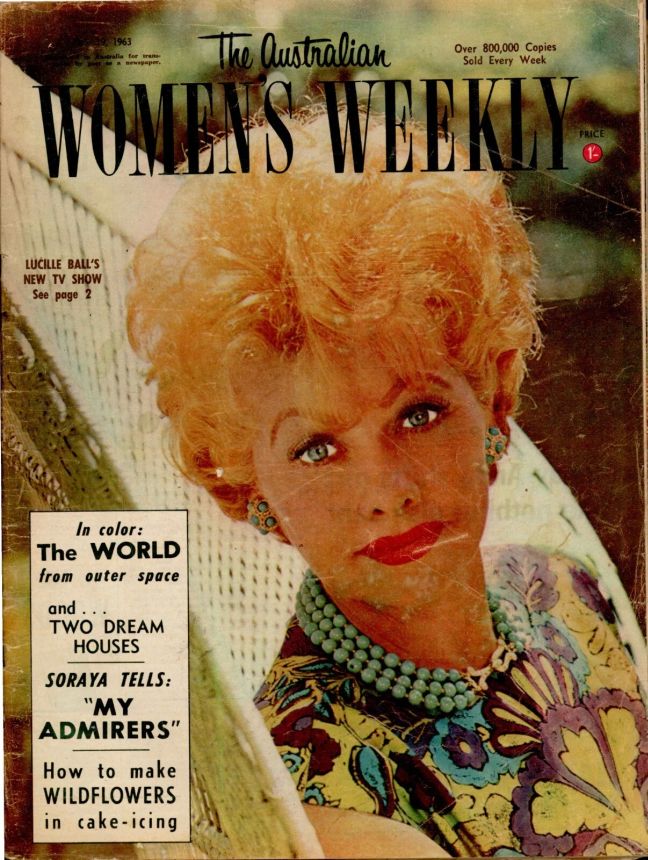 AUSTRALIAN WOMENS WEEKLY magazine side cover 19 June 1963