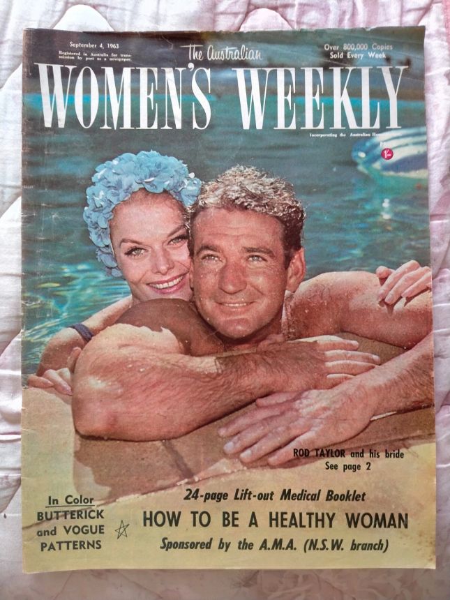 AUSTRALIAN WOMENS WEEKLY magazine side cover 4 September 1963