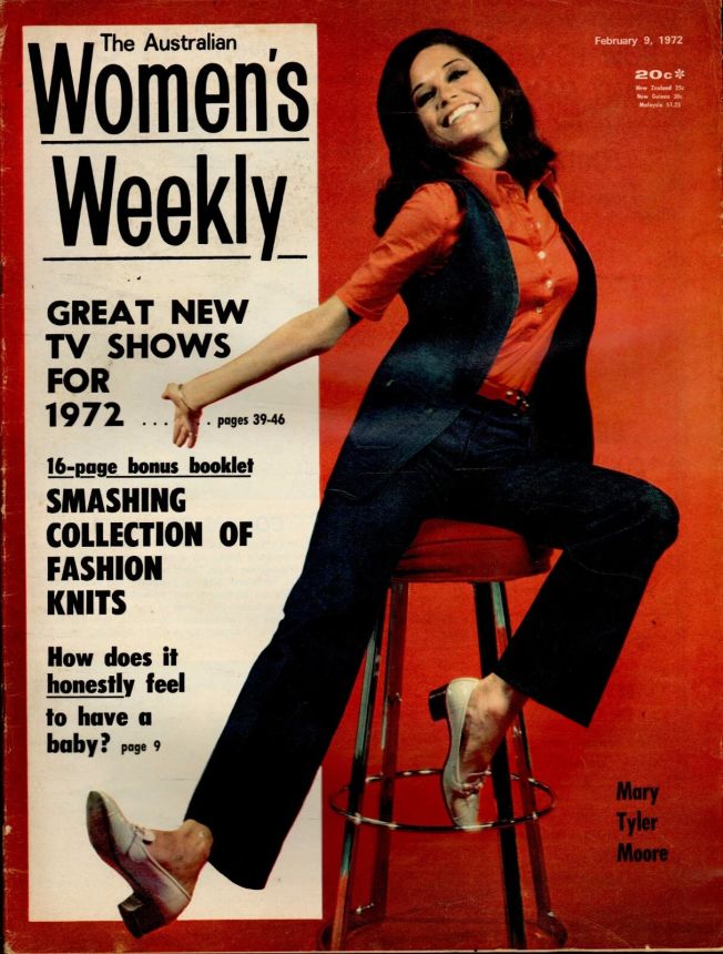 AUSTRALIAN WOMENS WEEKLY magazine side cover 9 February 1972