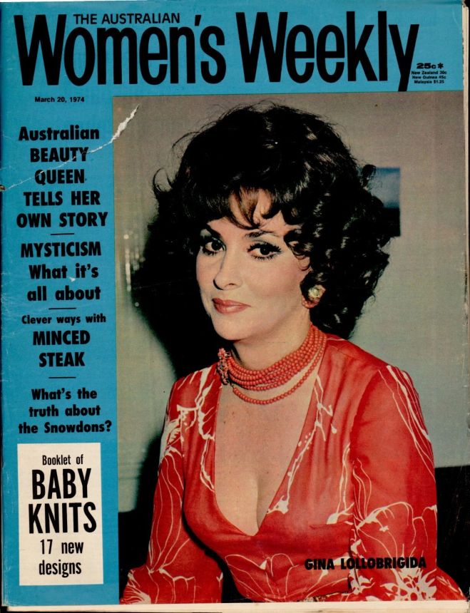 AUSTRALIAN WOMENS WEEKLY magazine side cover 20 March 1974
