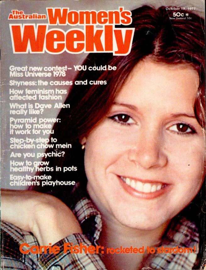 AUSTRALIAN WOMENS WEEKLY magazine side cover 19 October 1977
