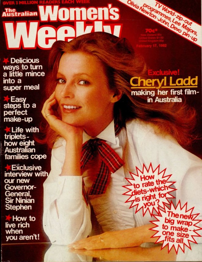 AUSTRALIAN WOMENS WEEKLY magazine side cover 17 February 1982