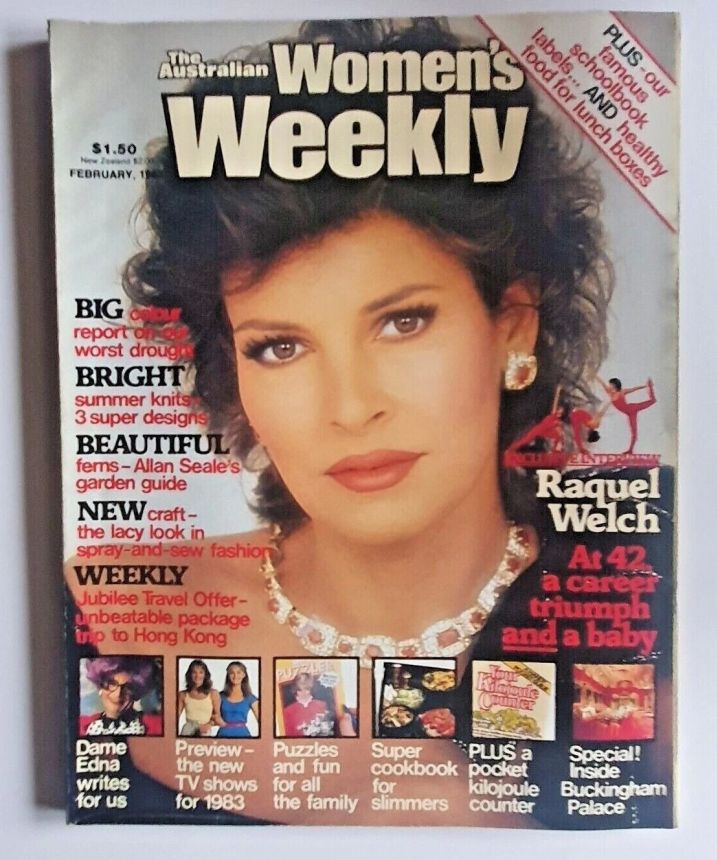 AUSTRALIAN WOMENS WEEKLY magazine side cover  February 1983