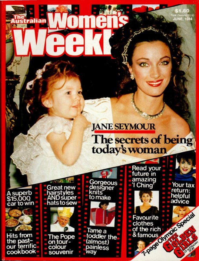 AUSTRALIAN WOMENS WEEKLY magazine side cover  June 1984