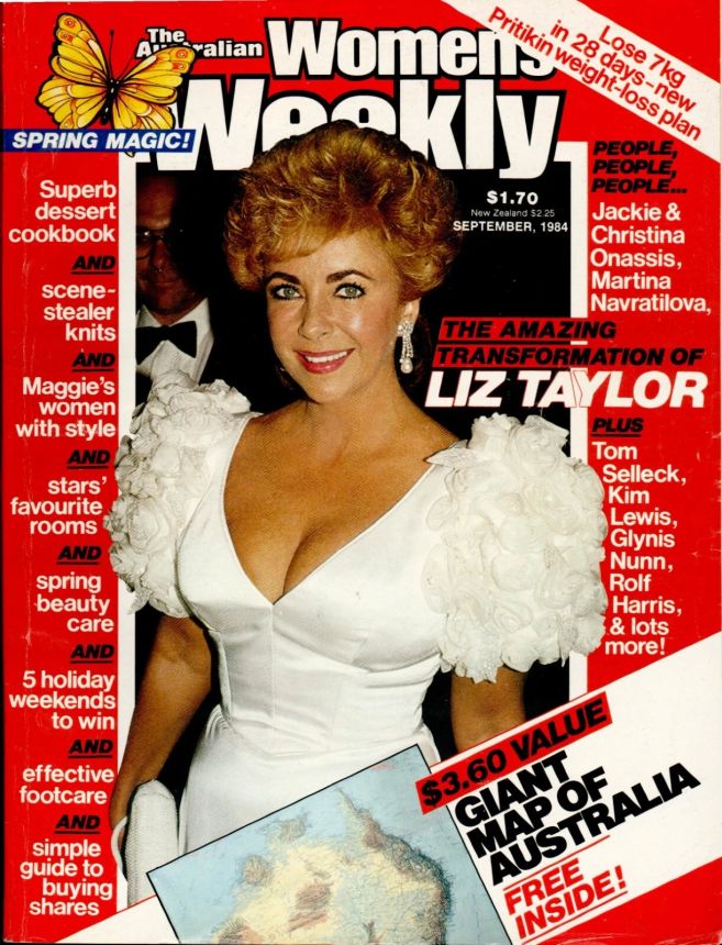 AUSTRALIAN WOMENS WEEKLY magazine side cover  September 1984