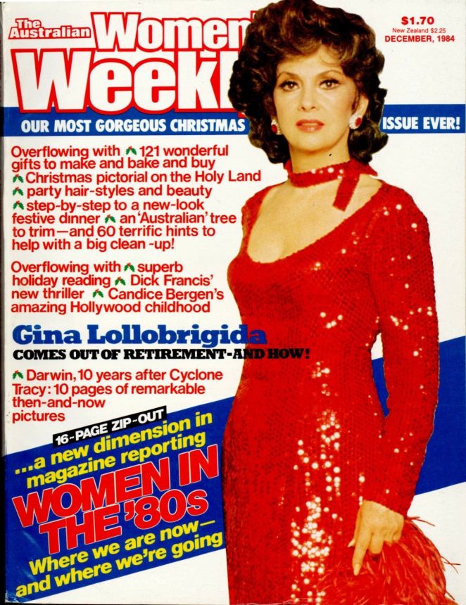 AUSTRALIAN WOMENS WEEKLY magazine side cover  December 1984