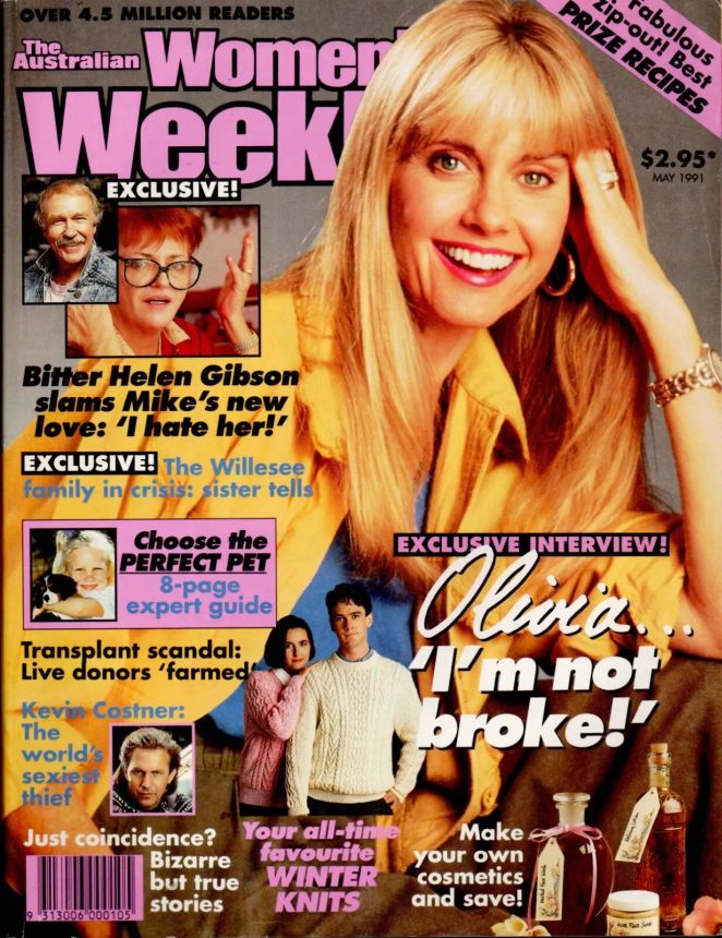 AUSTRALIAN WOMENS WEEKLY magazine side cover  May 1991