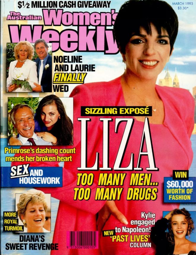AUSTRALIAN WOMENS WEEKLY magazine side cover  March 1993